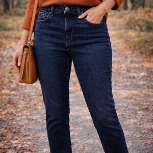 Not your daughter's jeans women's  sz 8 dark wash mid rise straight leg denim